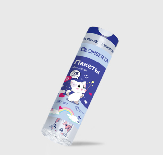 Пакеты для мусора с завязками 35л 15шт Anime