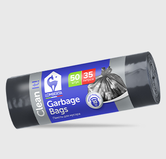 Пакеты для мусора black 35 л 50 шт