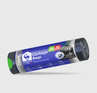 Пакеты для мусора 3-х слойные 35 л 10 шт